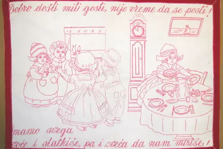 Koga srce boli nek si bira što od jela voli: izložba ”bakinih krpa” iz privatne zbirke prof. Božidara Kanajeta - galerija slika - slika 3
