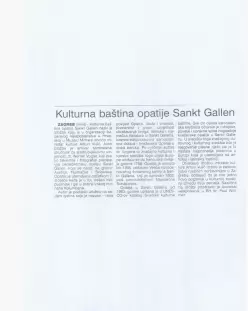 Kulturna baština samostana Sant Gallen