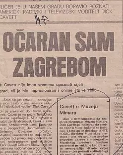 Očaran sam Zagrebom